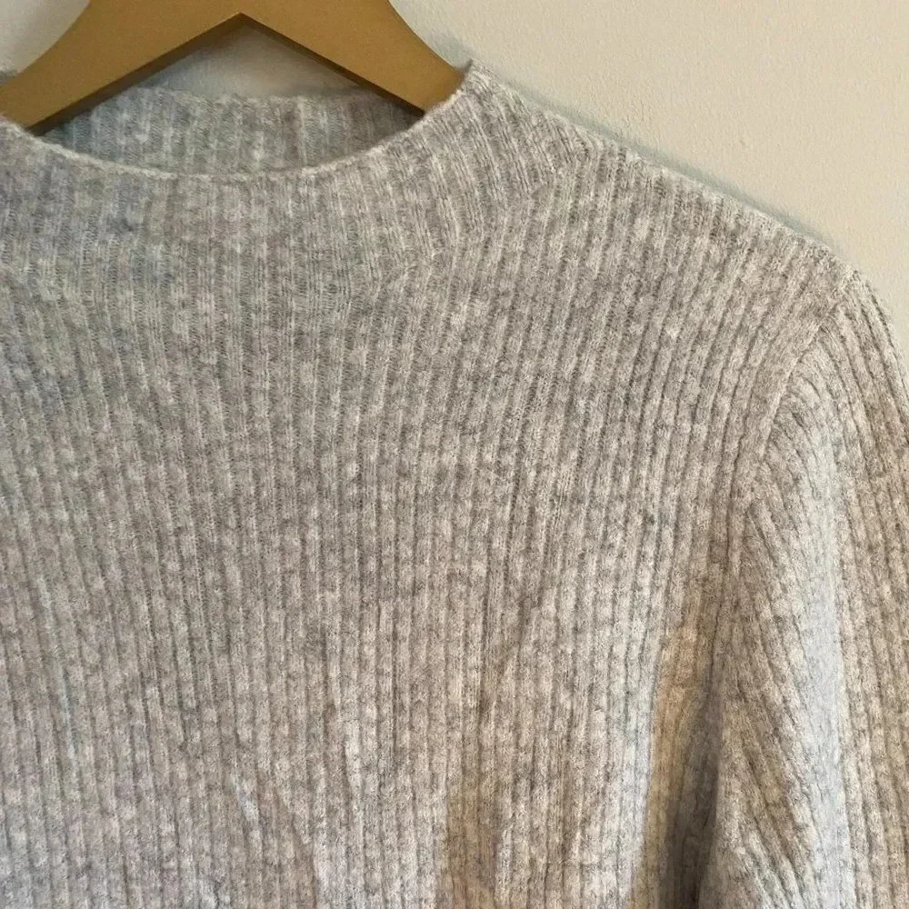 J. Crew Wool Blend Ribbed Sweater